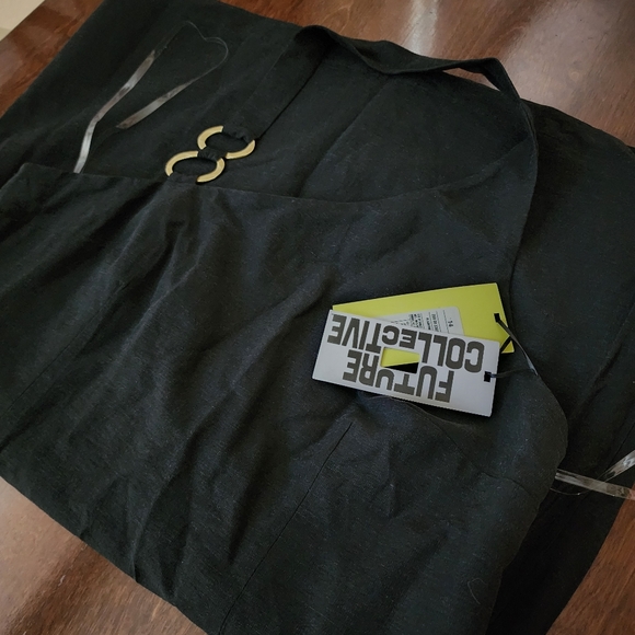 Jenee Naylor Ring Detail Mini Dress NWT Black Size 14 Future Collective - Picture 4 of 7